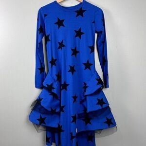 ❤️Nununu Blue Garment kids dress long sleeve